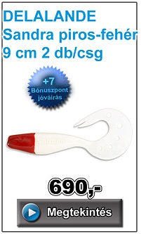 DELALANDE Sandra piros-fehér 9 cm 2 db/csg