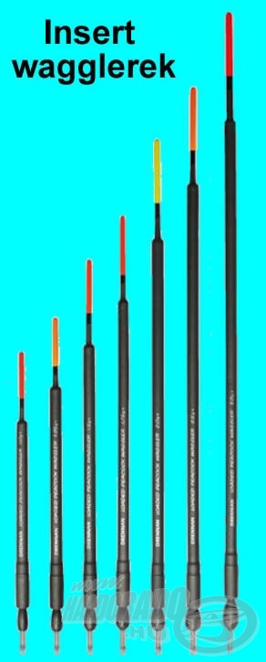 Test nélküli, önsúlyos „insert” wagglerek, partközeli, 15-30 méteres távolságra, 1,5-2 méteres vízmélységhez