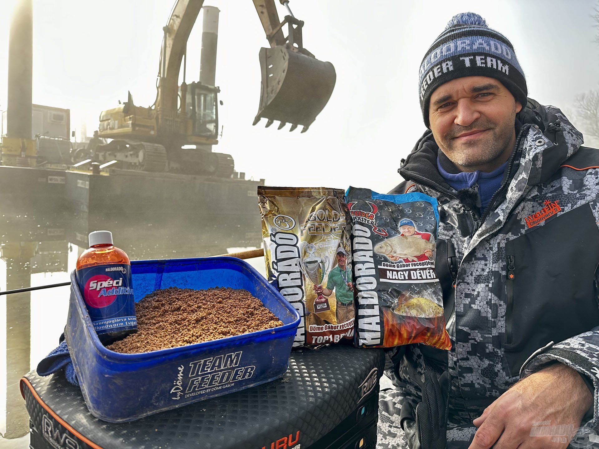 A Nagy Dévér + Gold feeder Top1 Bream 1:1 arányú keveréke remek választás keszegfélék horgászatához