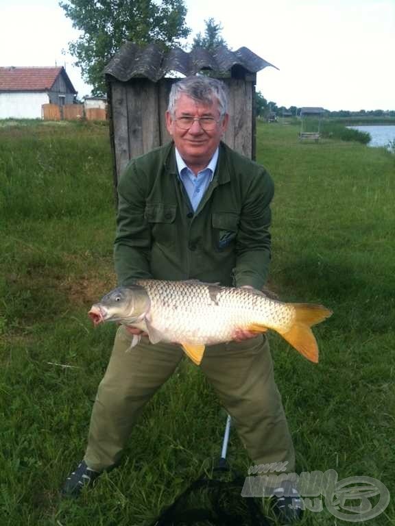 A 8 kg-os ponty és papa