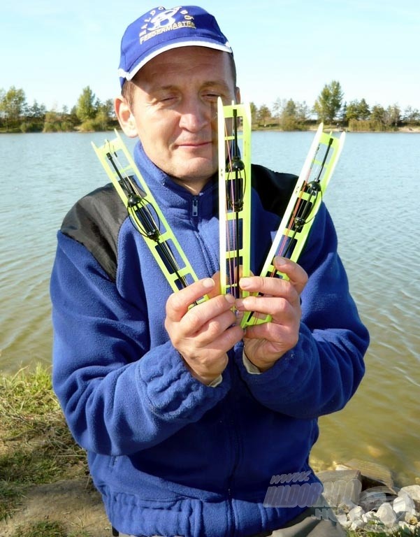 A szerelékeket előre elkészítve, létrára tekerve tárolja