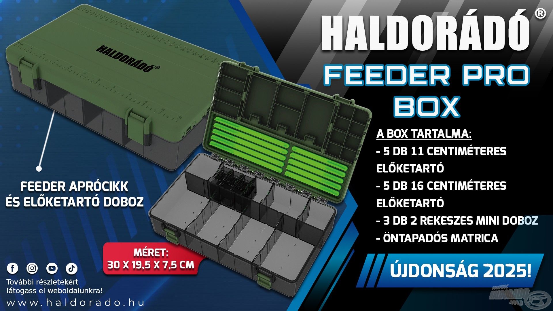 Feeder Pro Boksz - Feeder aprócikk és előketartó doboz