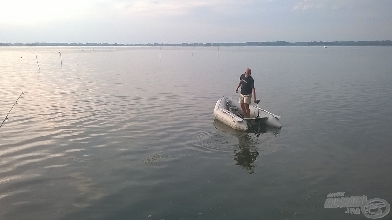 A sűrű hínárral borított helyen…