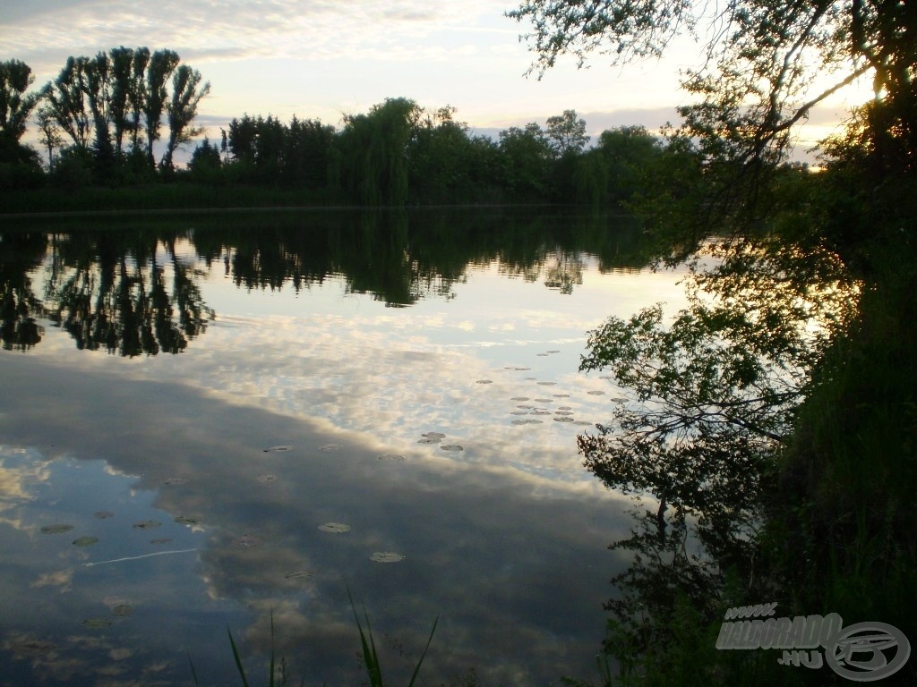 Viszonylag korán leértem a vízhez