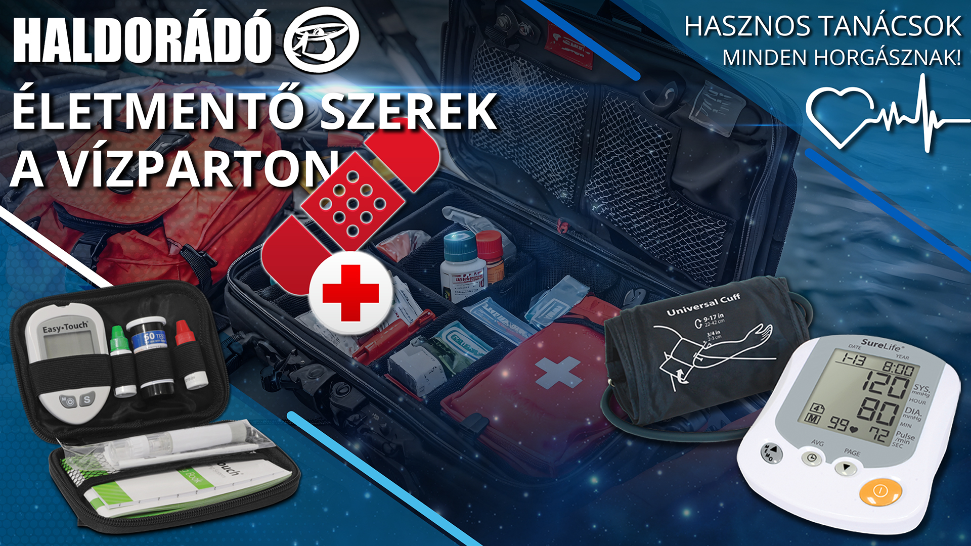 Életmentő szerek a vízparton, amelyek egy horgász táskájából sem hiányozhatnak!