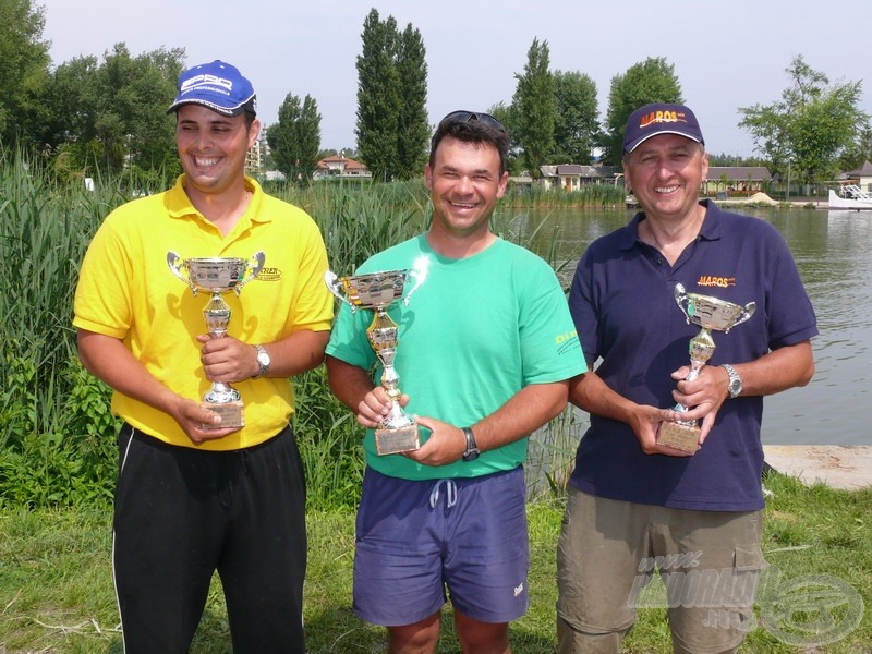 A Keleti Elődöntő első három helyezett versenyzője: Tremmel Balázs, Lőrinc Dénes és Ambrus Tibor (balról jobbra haladva)