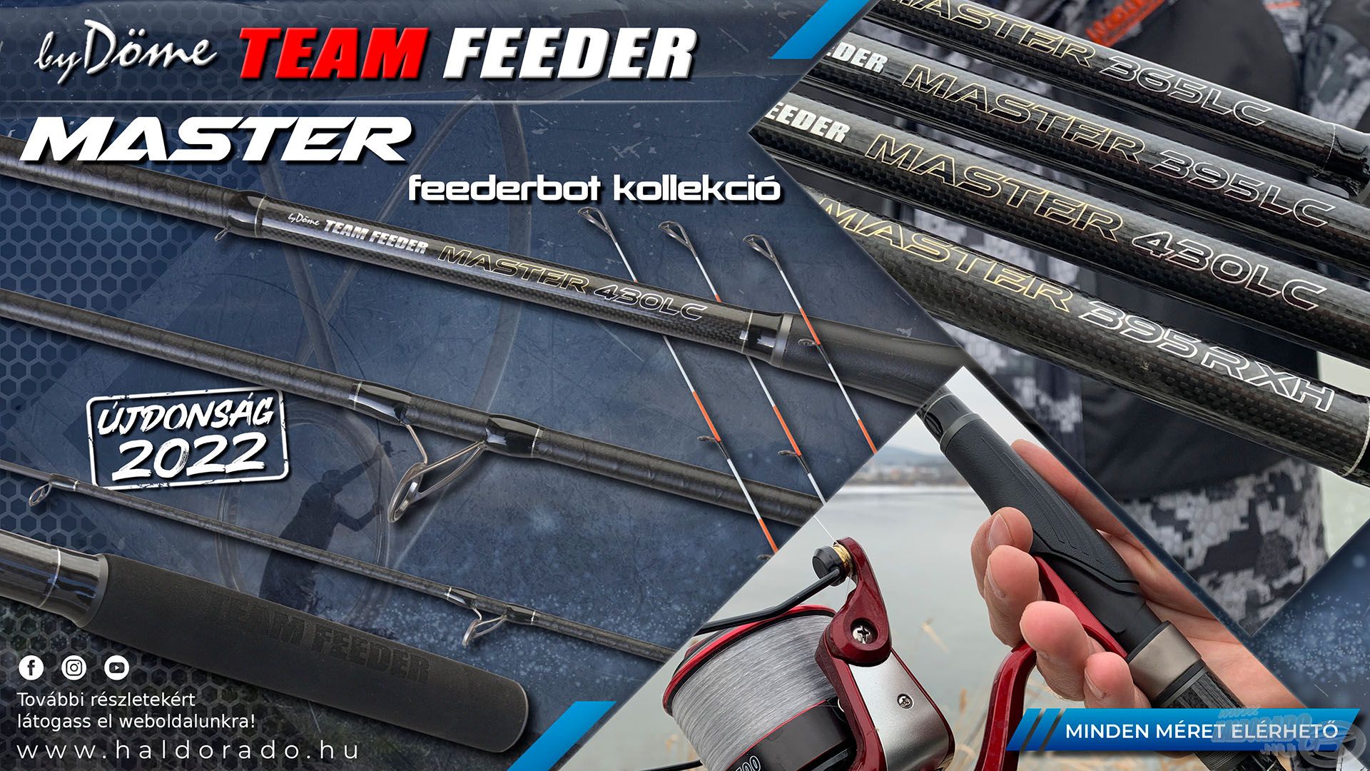 Minden By Döme TEAM FEEDER bot akciós áron kapható, köztük a Master is! A legnépszerűbb feederbot kollekciónk továbbfejlesztett változata összesen 4 új méretben érhető el