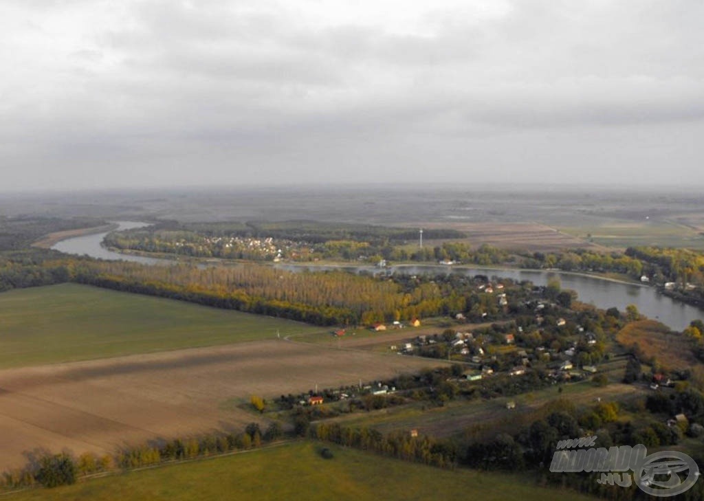 A helyszín madártávlatból