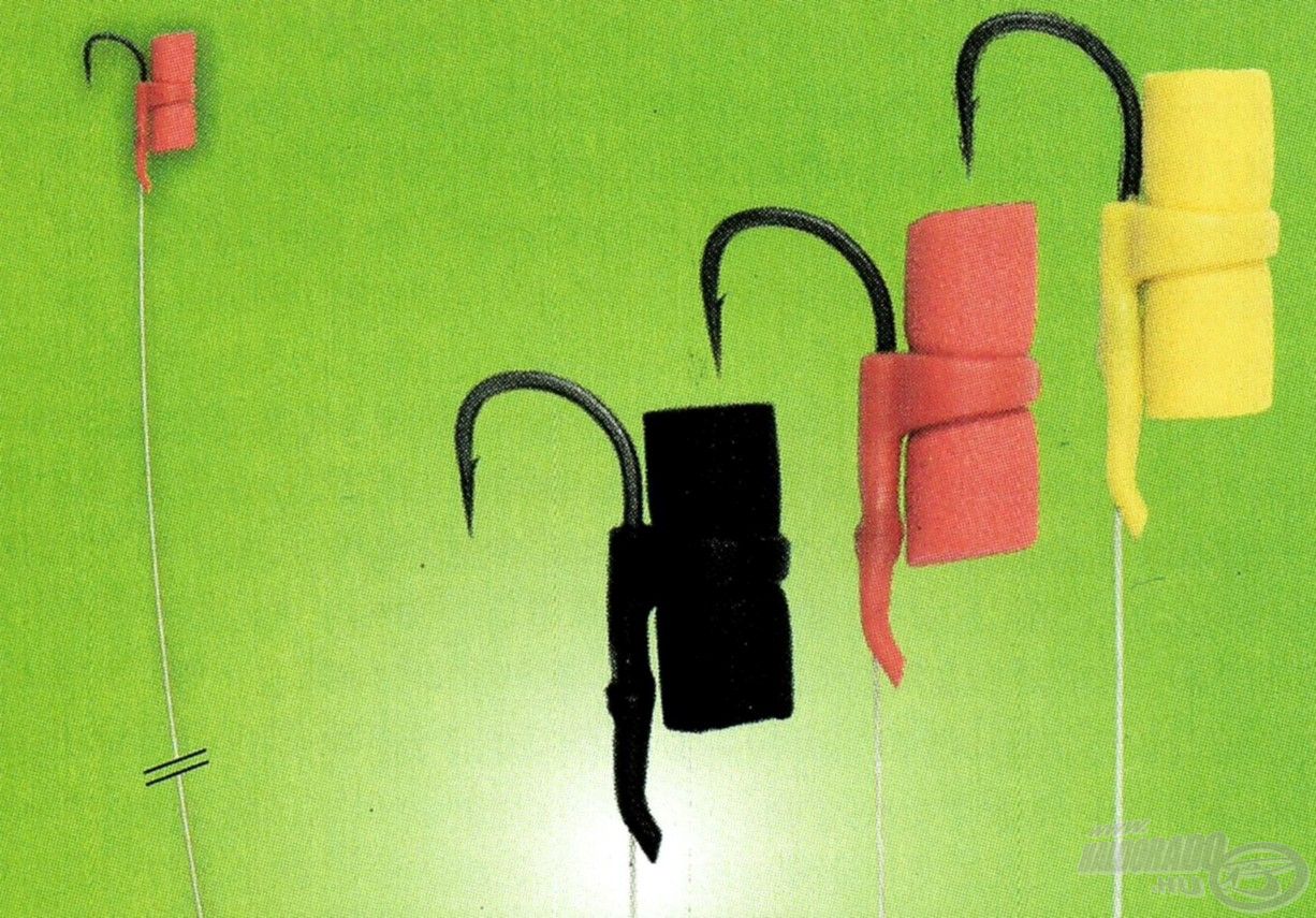 A 14 mm-es Zig Foam (egy piros, egy sárga és egy fekete) is tartozék