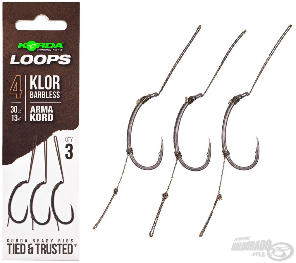 Korda Loop Rigs Klor - 30 Lbs