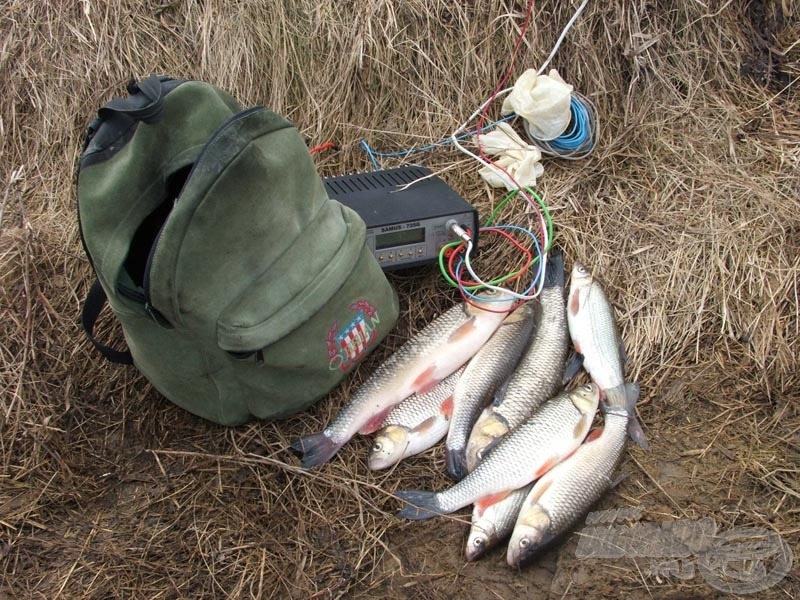 Elektromos halászeszköz elkobzása a Hernád folyón