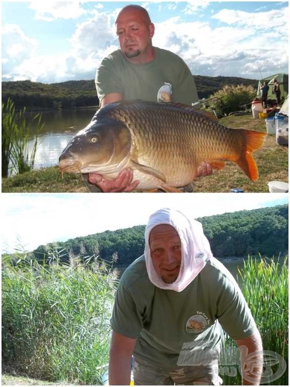 A második „bugyis” és hala (Batta András, 21,40 kg)