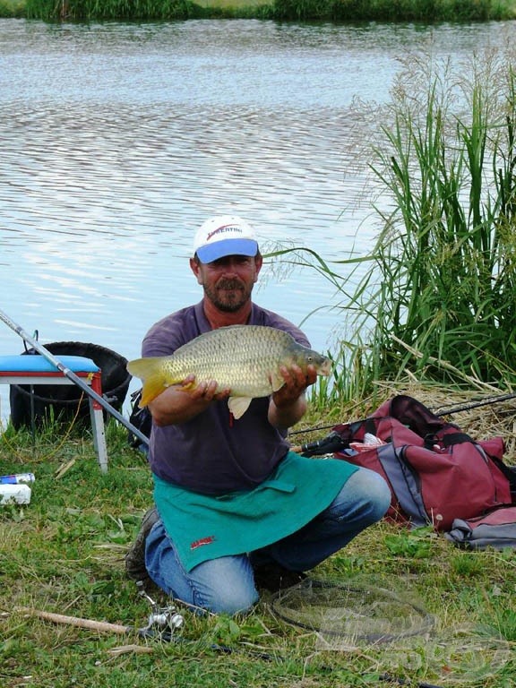 A verseny legnagyobb halát is Erdei Attilának sikerült a partra terelnie