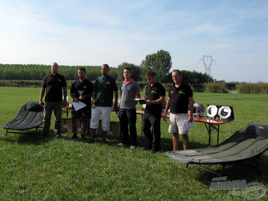 A szektorgyőztes Maconka Pontyvadász Team