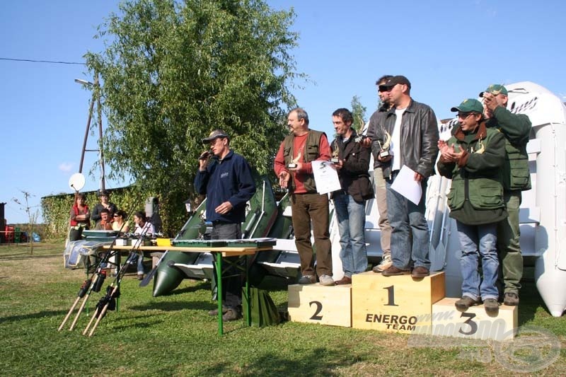 A dobogós csapatok