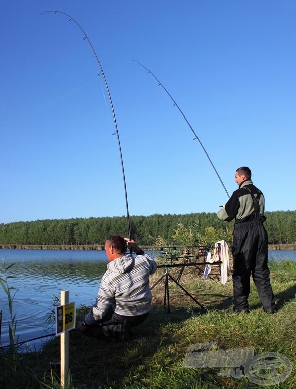 A Bor-Ben Team fáradhatatlanul fárasztotta, szákolta a halakat