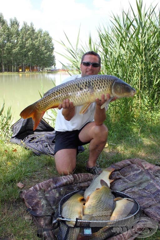 Varga László középső szektorban összehozott fogása is 30 kg felett volt