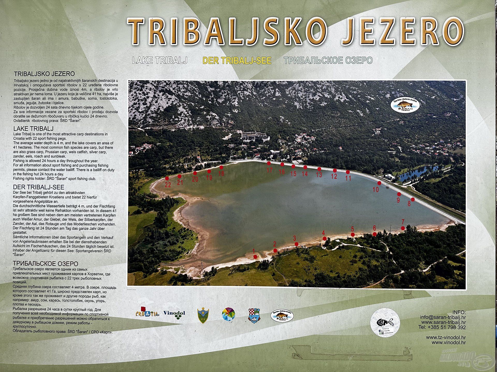 Tribaljsko Jezero a nagyponty-horgászok Mekkája Horvátországban