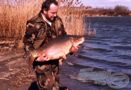 A legnagyobb ponty ez a 17 kg-os tükrös volt.