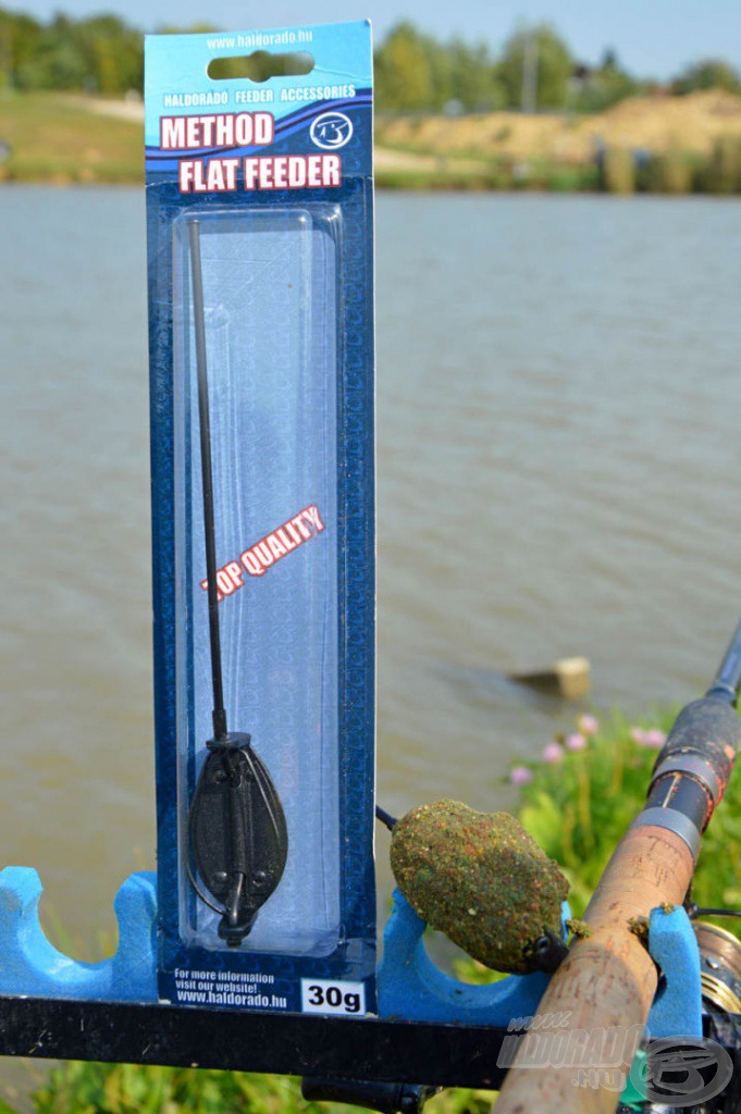 A 30 grammos Method Flat kosár elegendő méretű a kicsi tavak meghorgászásához
