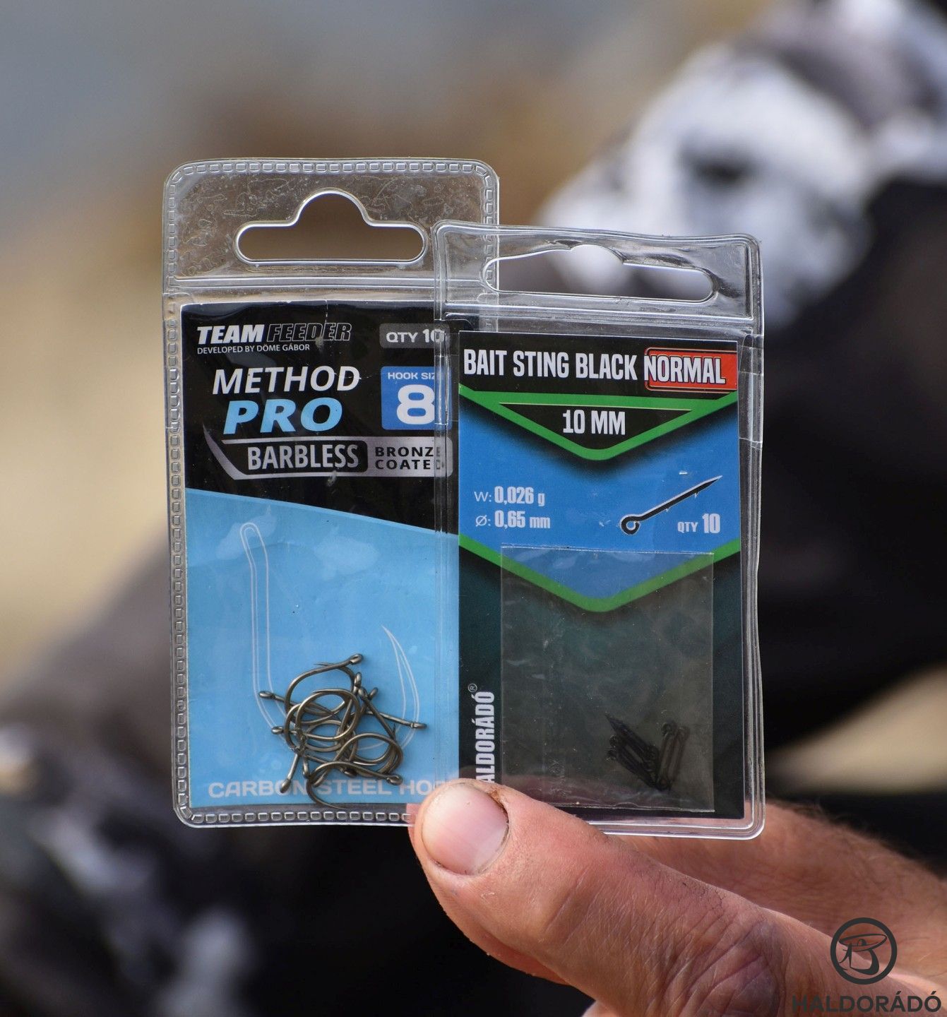 A nagyméretű halakhoz 8-as méretű horgot kötöttem fel