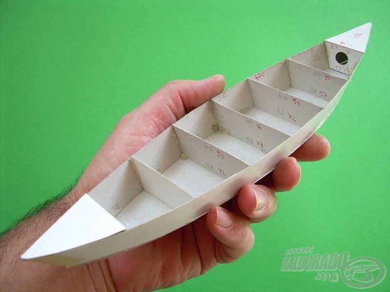 Mielőtt nekiállnánk fűrészelni, célszerű és tanulságos egy kis kartonmodellt készíteni a leendő csónakunkról