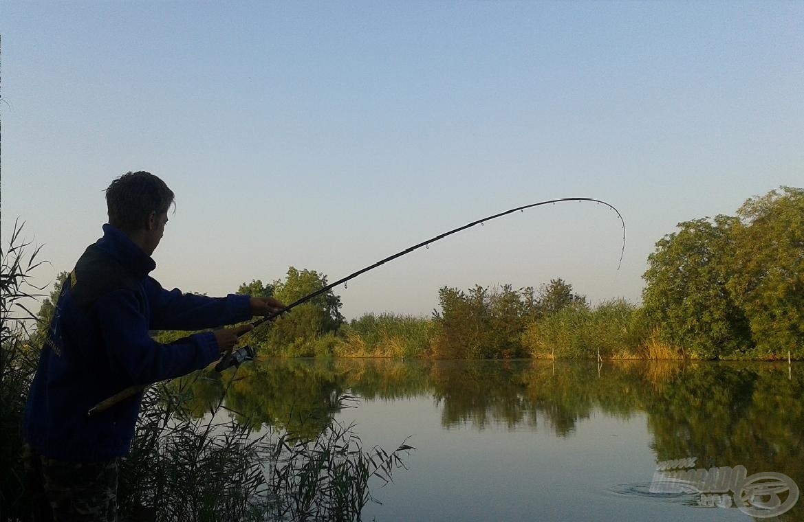 Szabályosan felrobbantotta a vizet a hajnal első hala, élmény a fárasztás minden pillanata