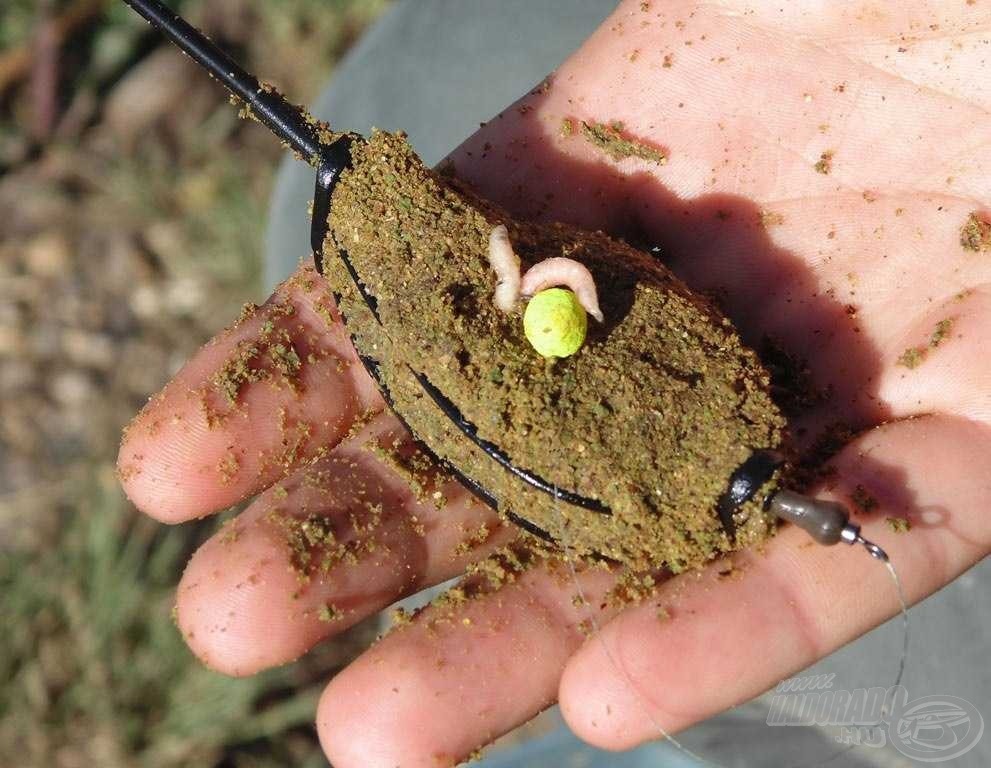 A csali lehet soft pellet vagy puha pontypellet egyaránt