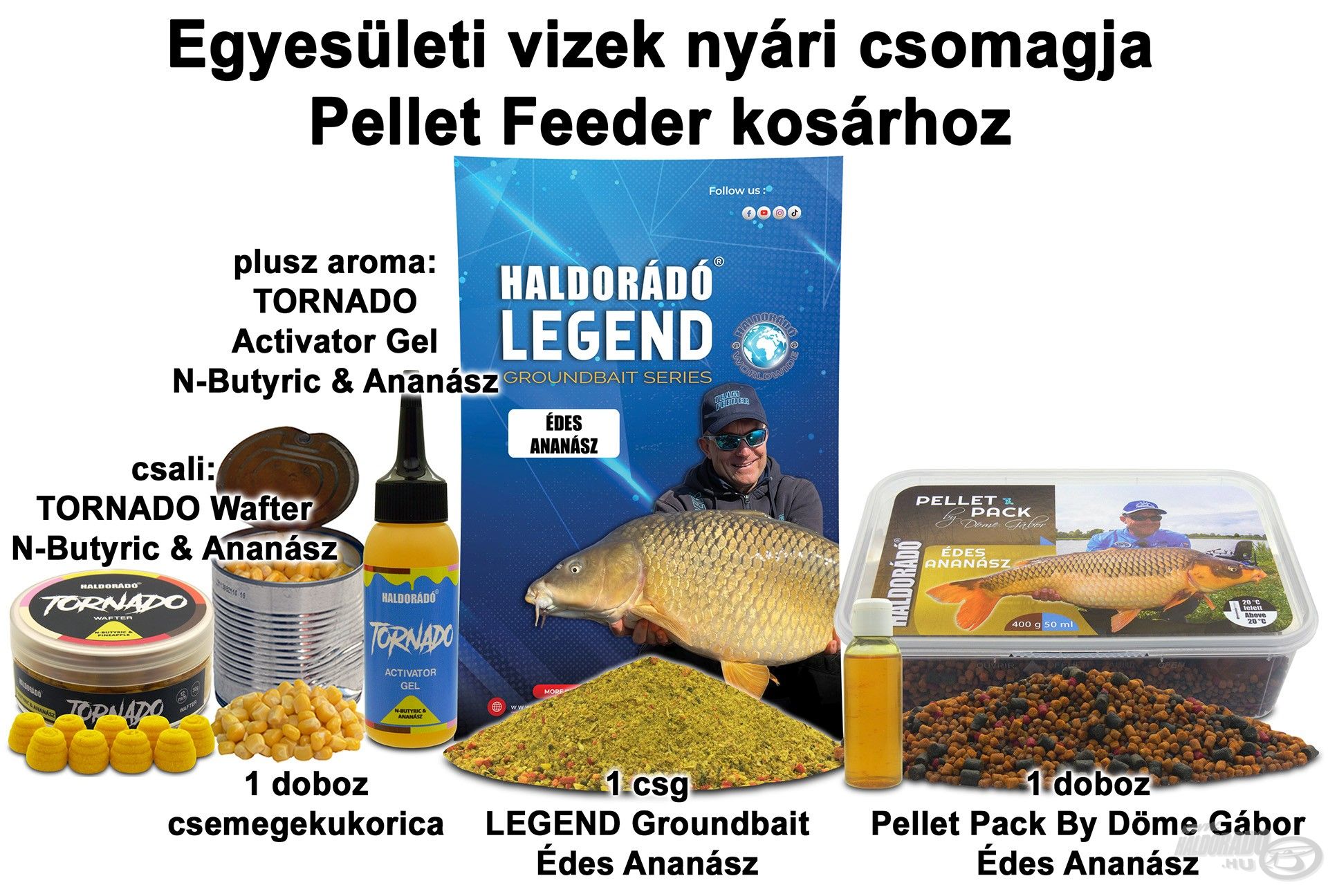 Egyesületi vizek nyári csomagja Pellet Feeder kosárhoz