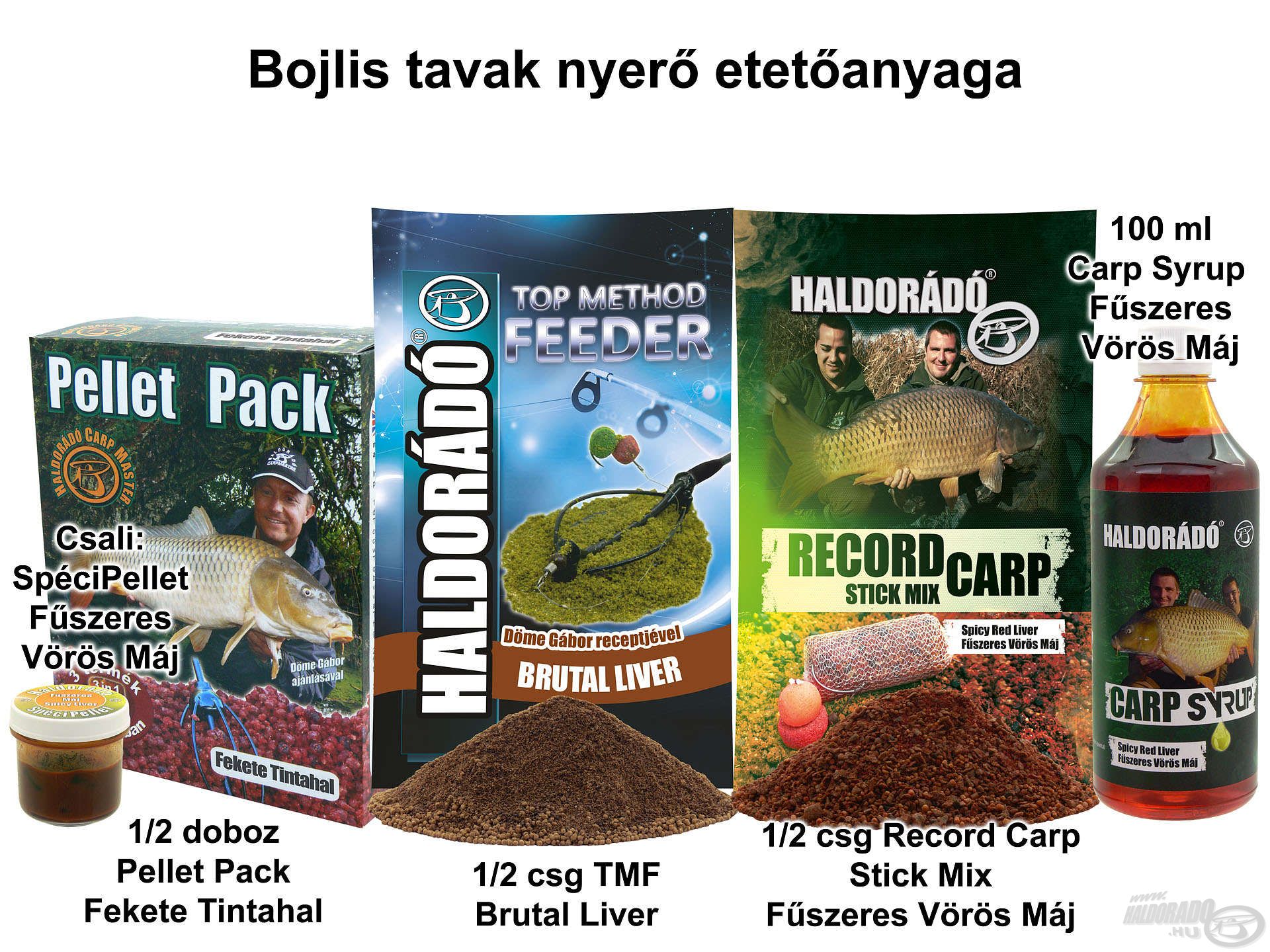 Bojlis tavak nyerő etetőanyaga