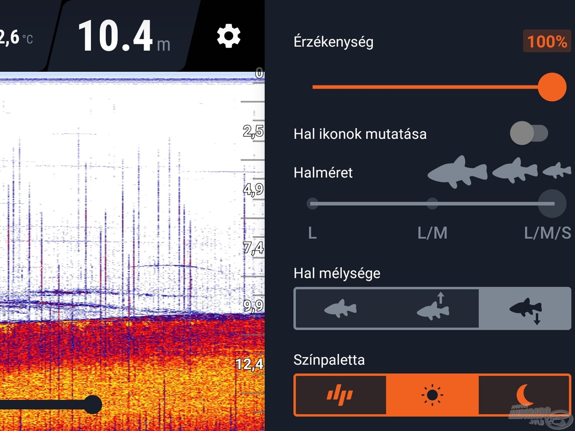 A gyártó által nyersnek nevezett radarbeállítás hasonlít leginkább a megszokott színes radarképekhez