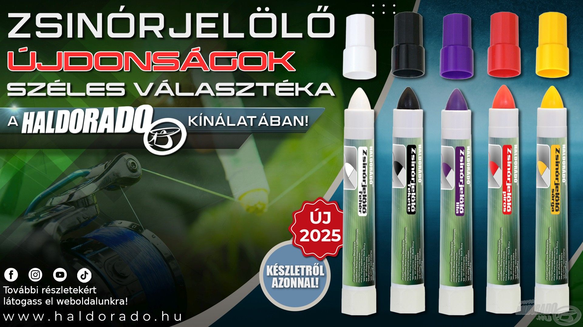 Zsinórjelölő filcek több színben