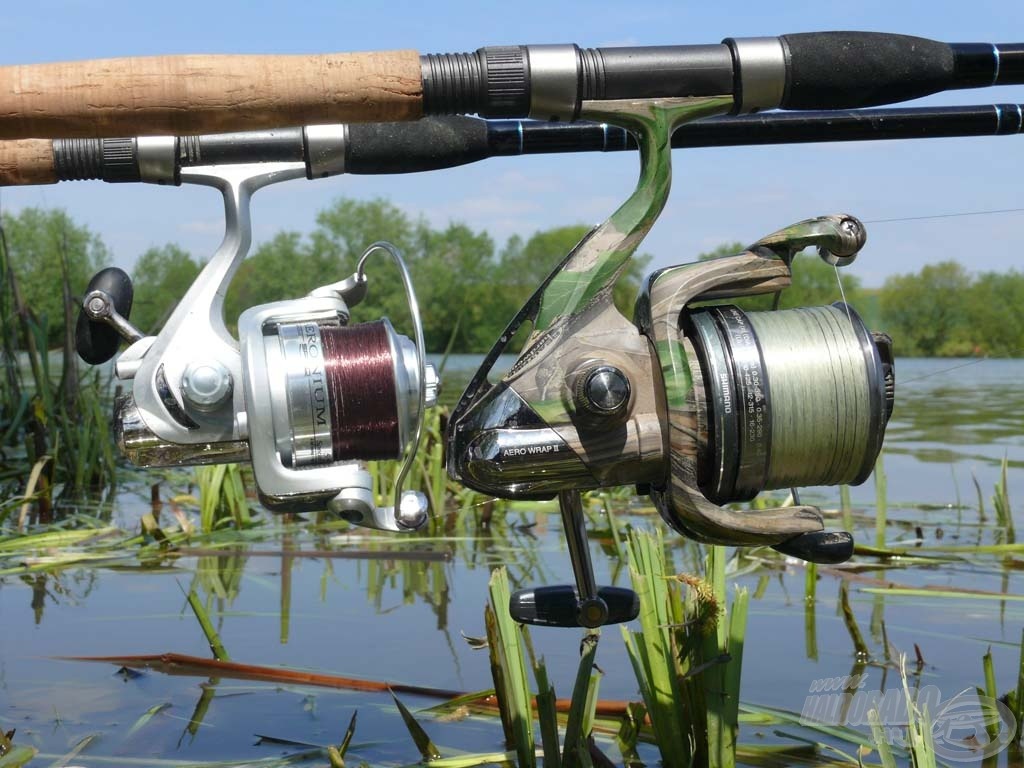 A Shimano és Spro gyorsfékes, dobfékes orsóit használtam