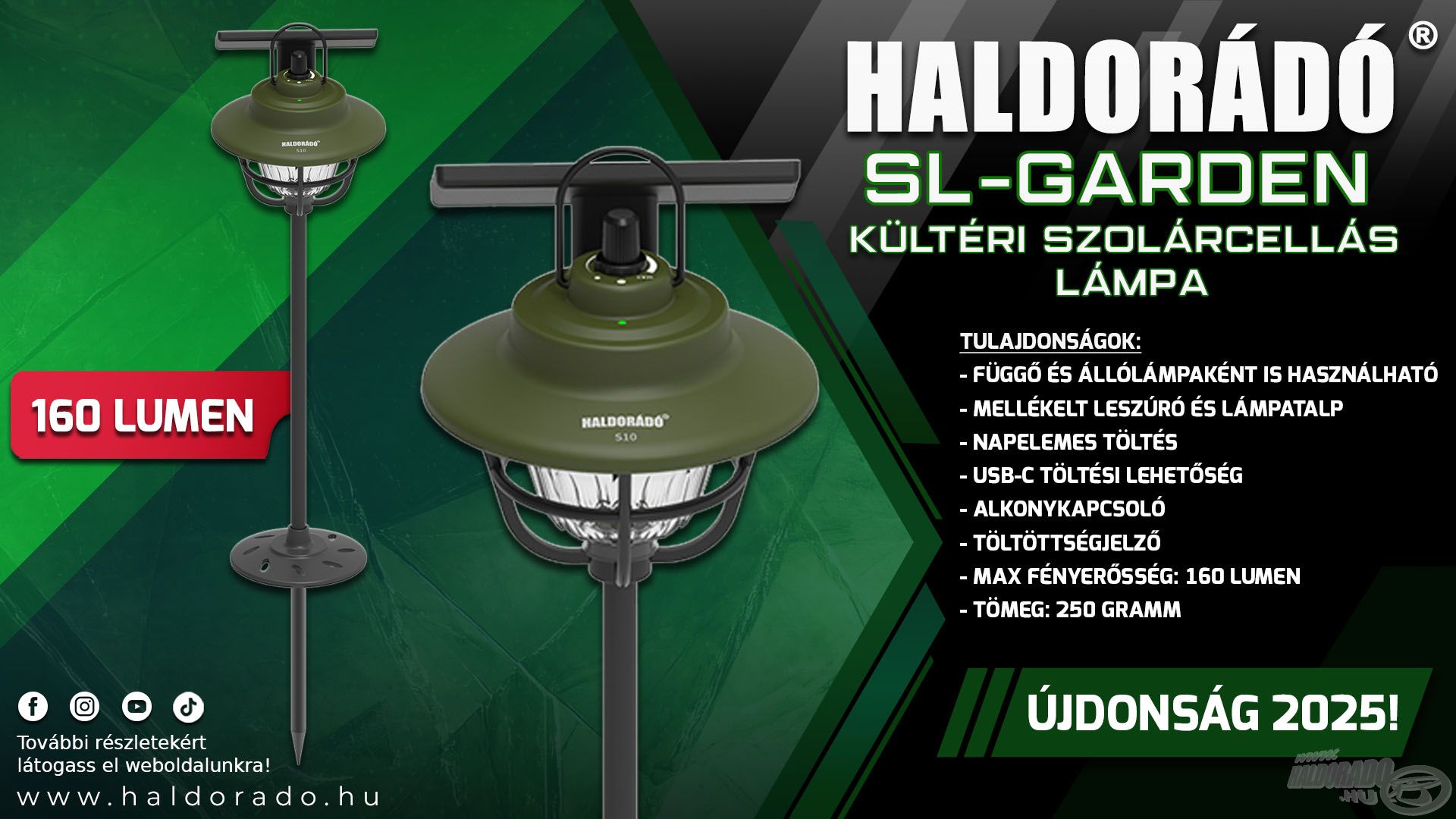 Az SL-Garden egy kisméretű, kültéri szolárcellás hely-megvilágító lámpa, mely akár a kertben, akár kirándulások alkalmával, sátorozások során vagy éppen éjszakai horgászatokon is alkalmas hely-megvilágításra