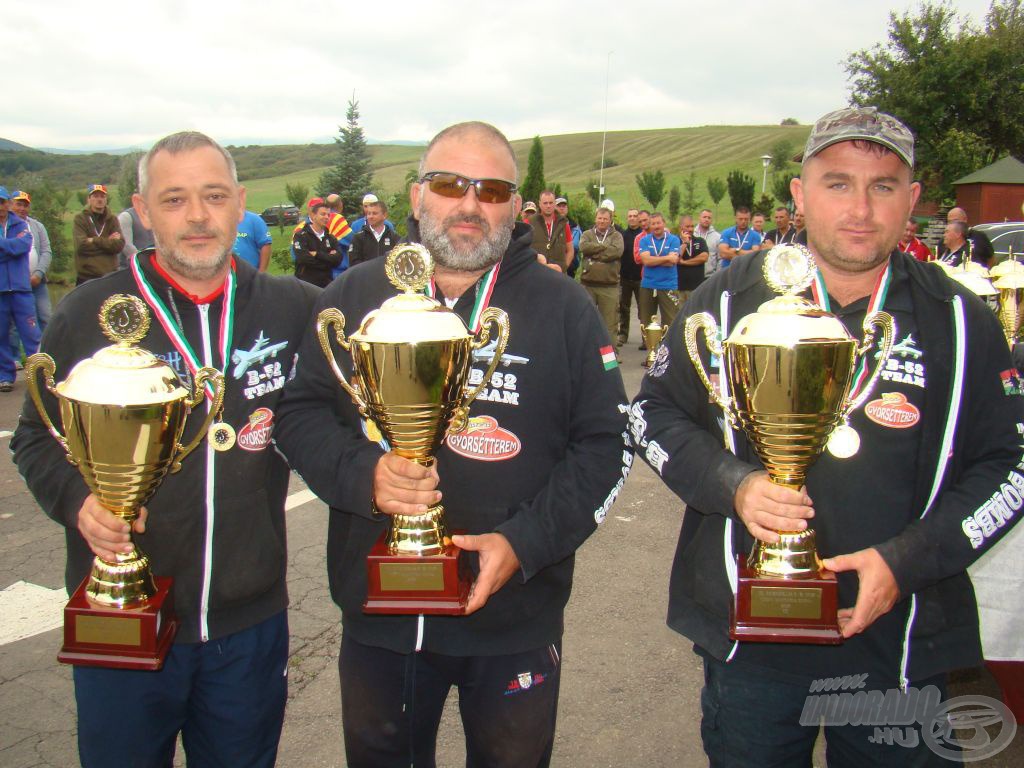 Harmadik és az A szektor győztese a B-52 Fishing Team