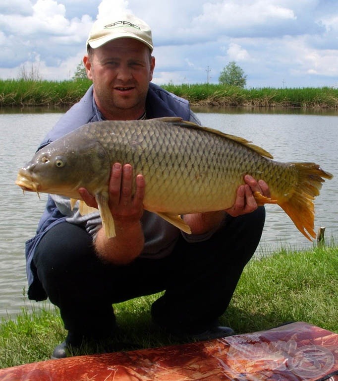 Aznapi legnagyobb halunk volt ez a 7,5 kg-s tőponty