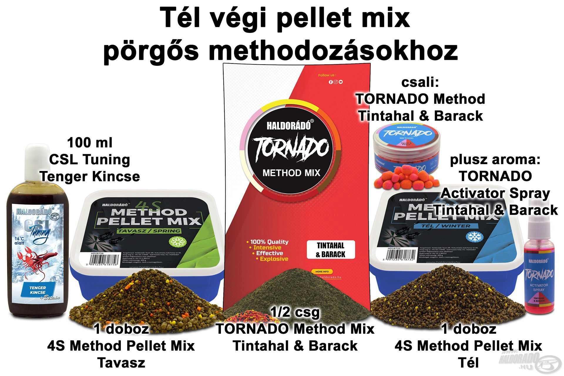 Tél végi pellet mix pörgős methodozásokhoz