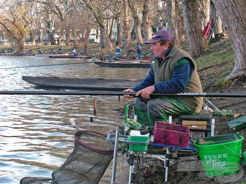 Varga Tibor remek horgász, de az idei verseny neki sem kedvezett