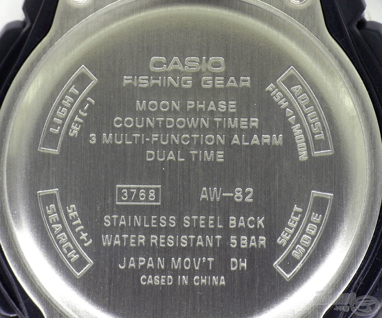 Az óra hátlapján lévő gravírozás a bizonyíték arra, hogy eredeti CASIO óra tulajdonosai vagyunk!