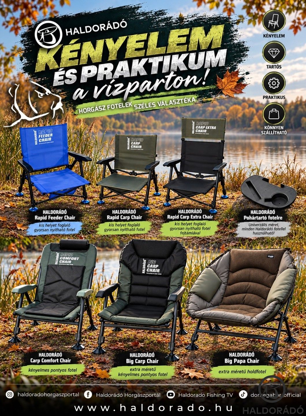 Új székek és fotelek a Haldorádó kínálatában