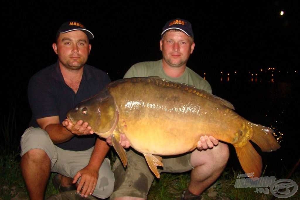 Megérkezett a reváns. Roskó Péter a megfogója, súlya 19,20 kg