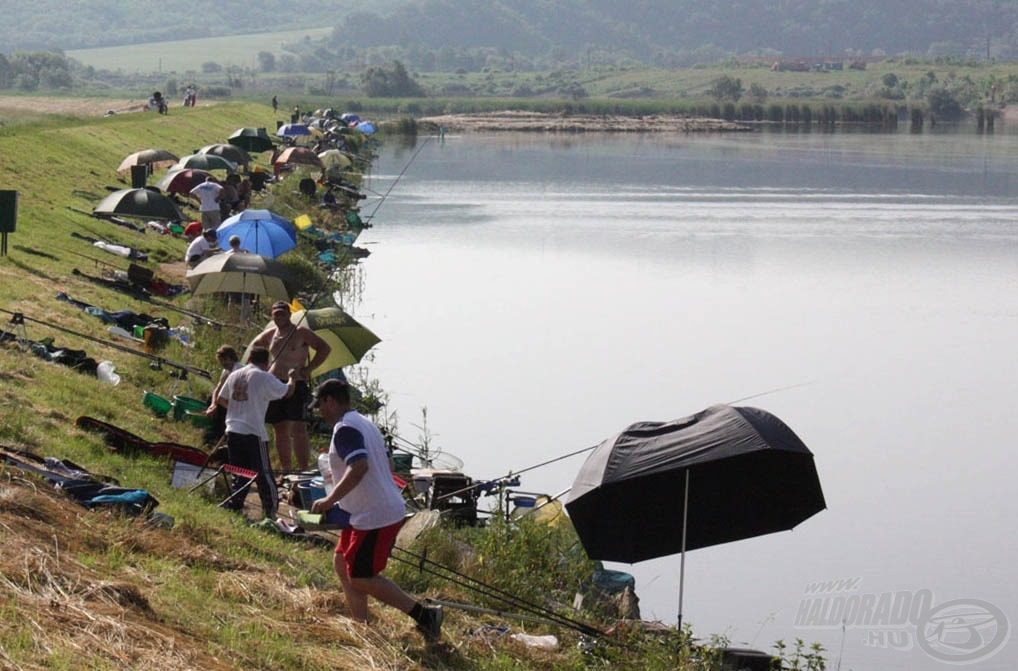 A Maconkai-víztározó versenyzők által legkedveltebb pályaszakasza a gátoldal