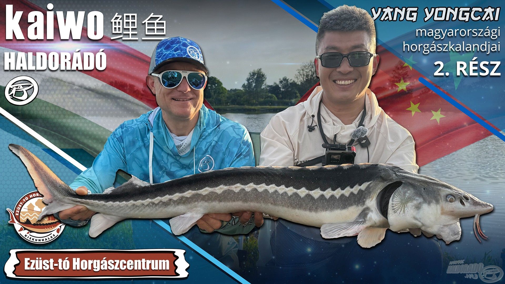 Yang Yongcai magyarországi horgászkalandjai 2. rész – Spiccbotos ponty- és tokhorgászat az Ezüst-tavon
