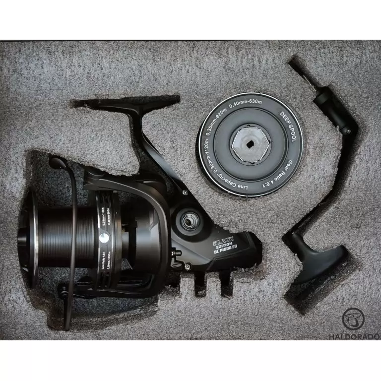 BLACK EDITION BC 14000 FD - extra nagy zsinórkapacitású elsőfékes nagypontyos orsó / 7