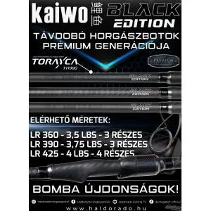 BLACK EDITION Kaiwo LR 360 3,5 Lbs távdobó horgászbot 150 méterig