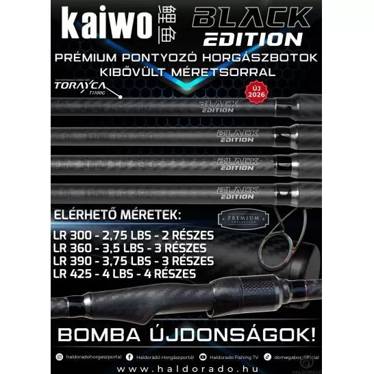 BLACK EDITION Kaiwo LR 360 3,5 Lbs távdobó horgászbot 150 méterig