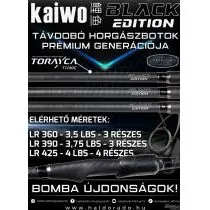 BLACK EDITION Kaiwo LR 425 4 Lbs távdobó horgászbot 200 méterig