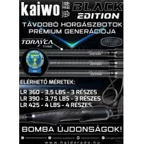 BLACK EDITION Kaiwo LR 425 4 Lbs távdobó horgászbot 200 méterig