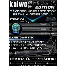 BLACK EDITION Kaiwo LR 425 4 Lbs távdobó horgászbot 200 méterig