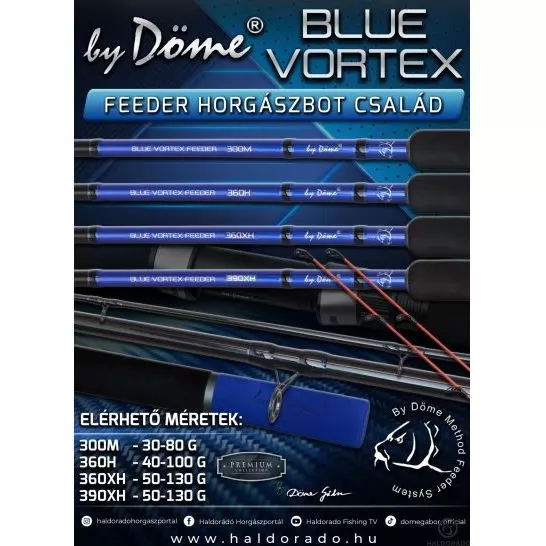 By Döme BLUE VORTEX Feeder 360H univerzális feeder horgászbot termék kép